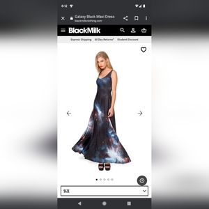 GALAXY BLACK MAXI DRESS